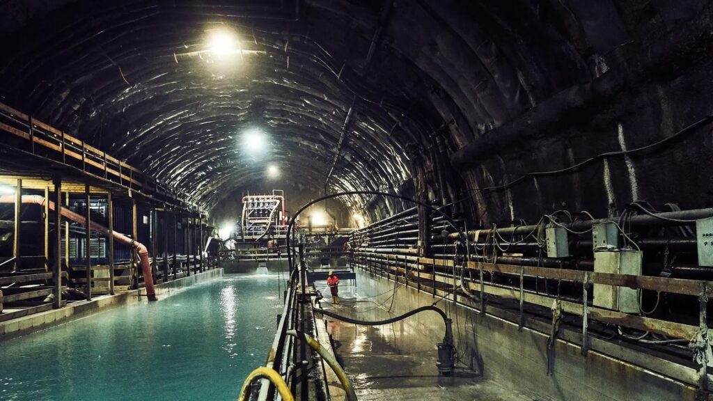 Innovative shotcrete application by Innovative Shotlining revitalizing a failing tunnel system with advanced repair techniques.