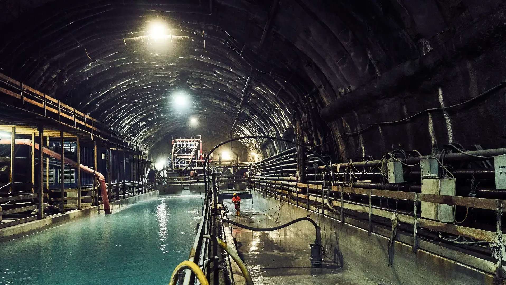 Innovative shotcrete application by Innovative Shotlining revitalizing a failing tunnel system with advanced repair techniques.